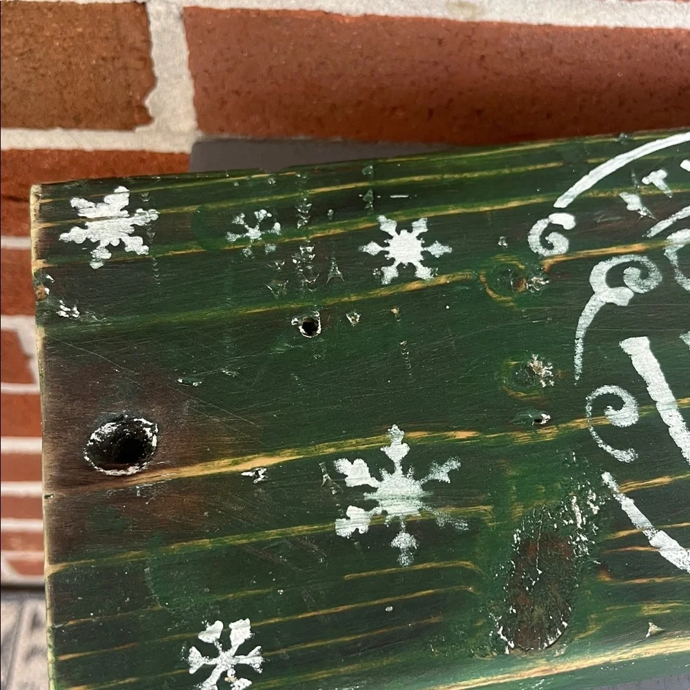 Rustic Wooden Holiday Tray “Most Wonderful Time of Year”